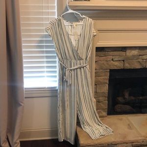 Linen striped Jumpsuit